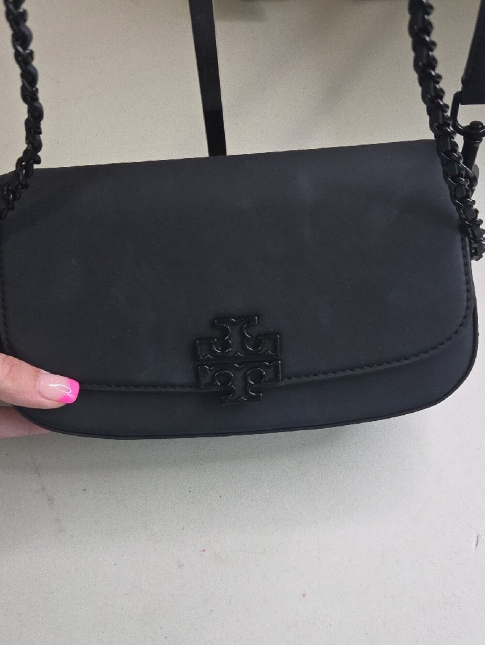 Tory Burch Britten Crossbody Bag In Matte Black - Picture 2 of 5